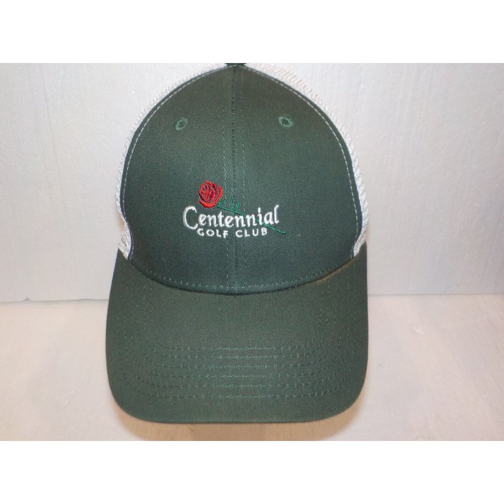 Centennial Golf Club Southern Oregon Green/White Mesh Trucker Snapback Hat / Cap